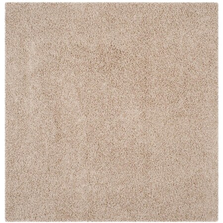 Safavieh Athens Shag Square RugBeige 6 ft. 7 in. x 6 ft. 7 in. SGA119G-7SQ
